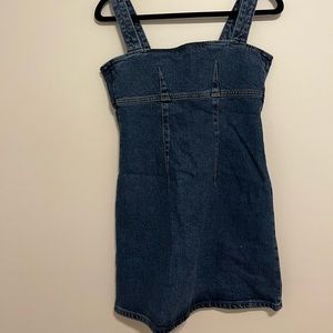 90s inspired Reformation denim mini dress
